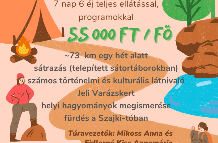 Jelentkezés vándortáborba (Vasi-hegyhát)